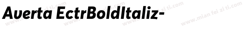 Averta EctrBoldItaliz字体转换